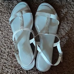 Talbots white genuine leather Women's sandals
